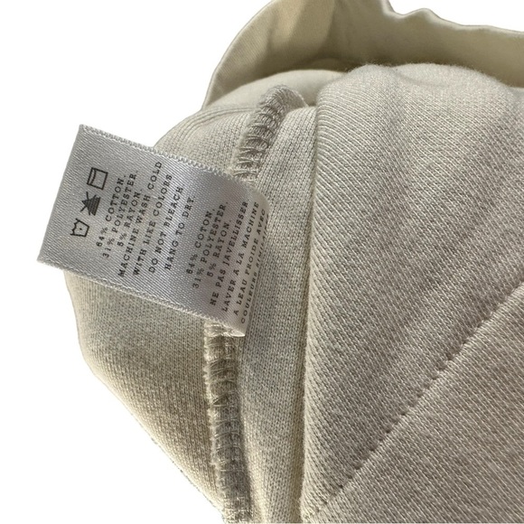 Fairplay Terry Crew Neck Ivory Sweatshirt Mens Size XL Extra Large - Picture 7 of 7